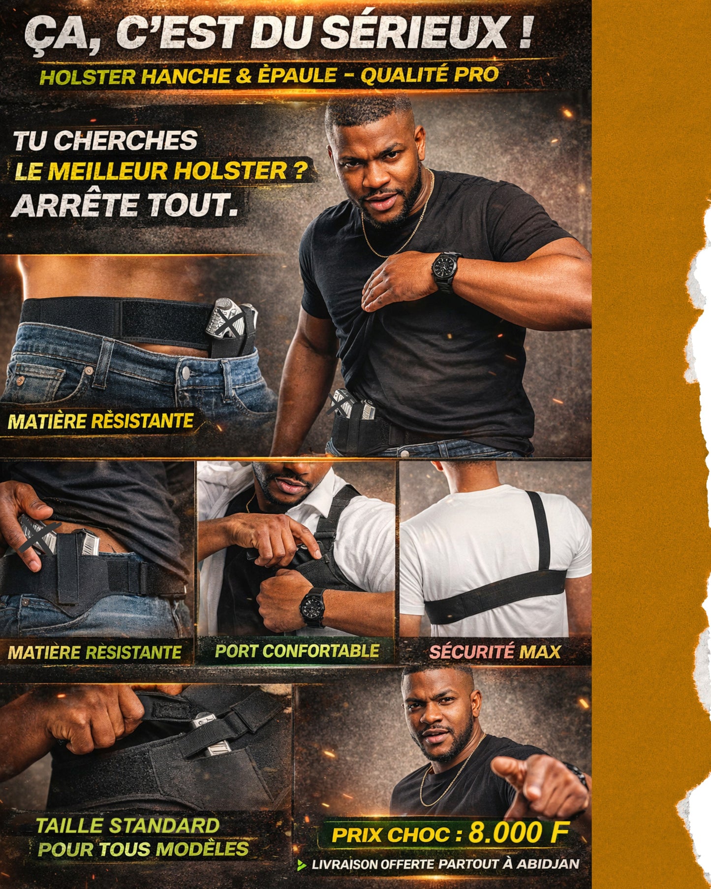 HOLSTER DE HANCHE ET D'EPAULE