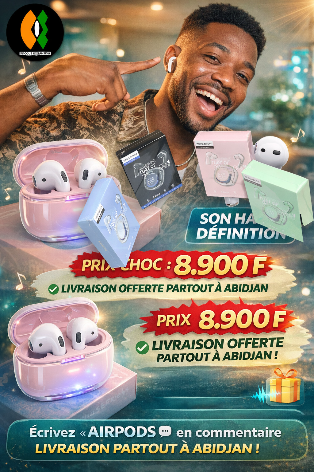 ECOUTEUR SANS FIL ACEFAST T8