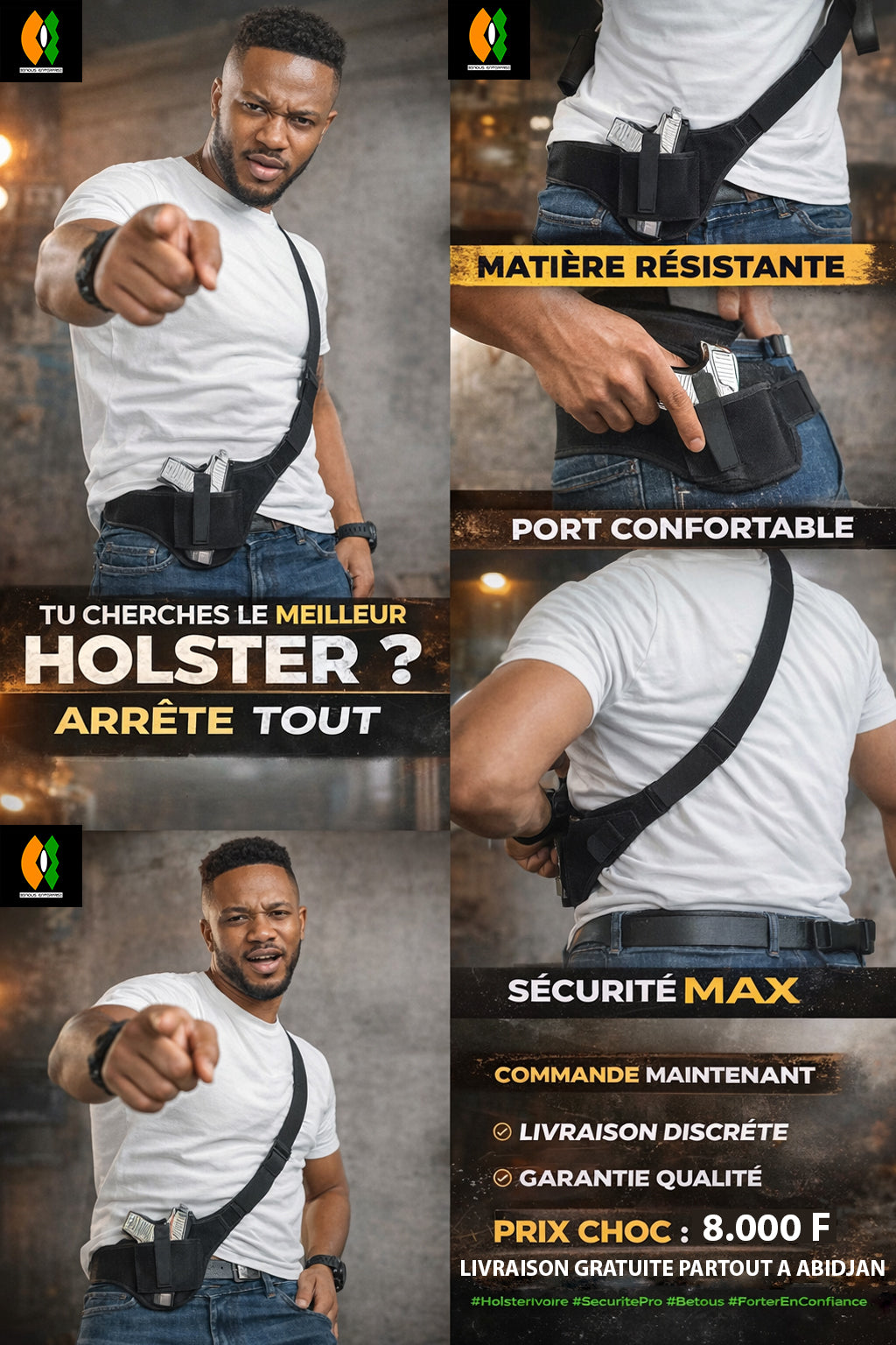 HOLSTER DE HANCHE ET D'EPAULE